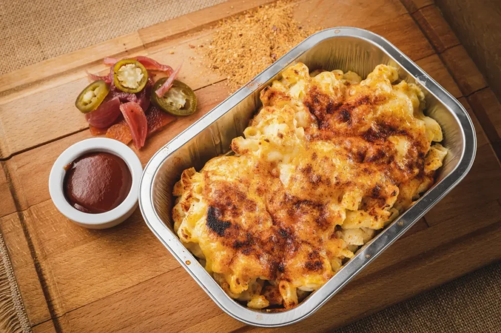 Creamy pasta dish with jalapeños